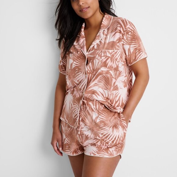 #993 State of Day Women's 2-Pc. Short-Sleeve Notched-Collar Pajama Set - Picture 6 of 6